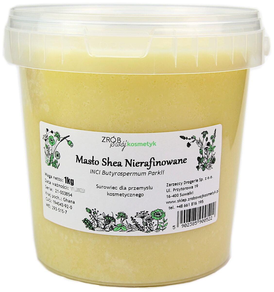 Karite Chmara Blend, Нерафинированное масло ши, 1000г
Karite Chmara Blend, Нерафинированное масло ши, 1000г