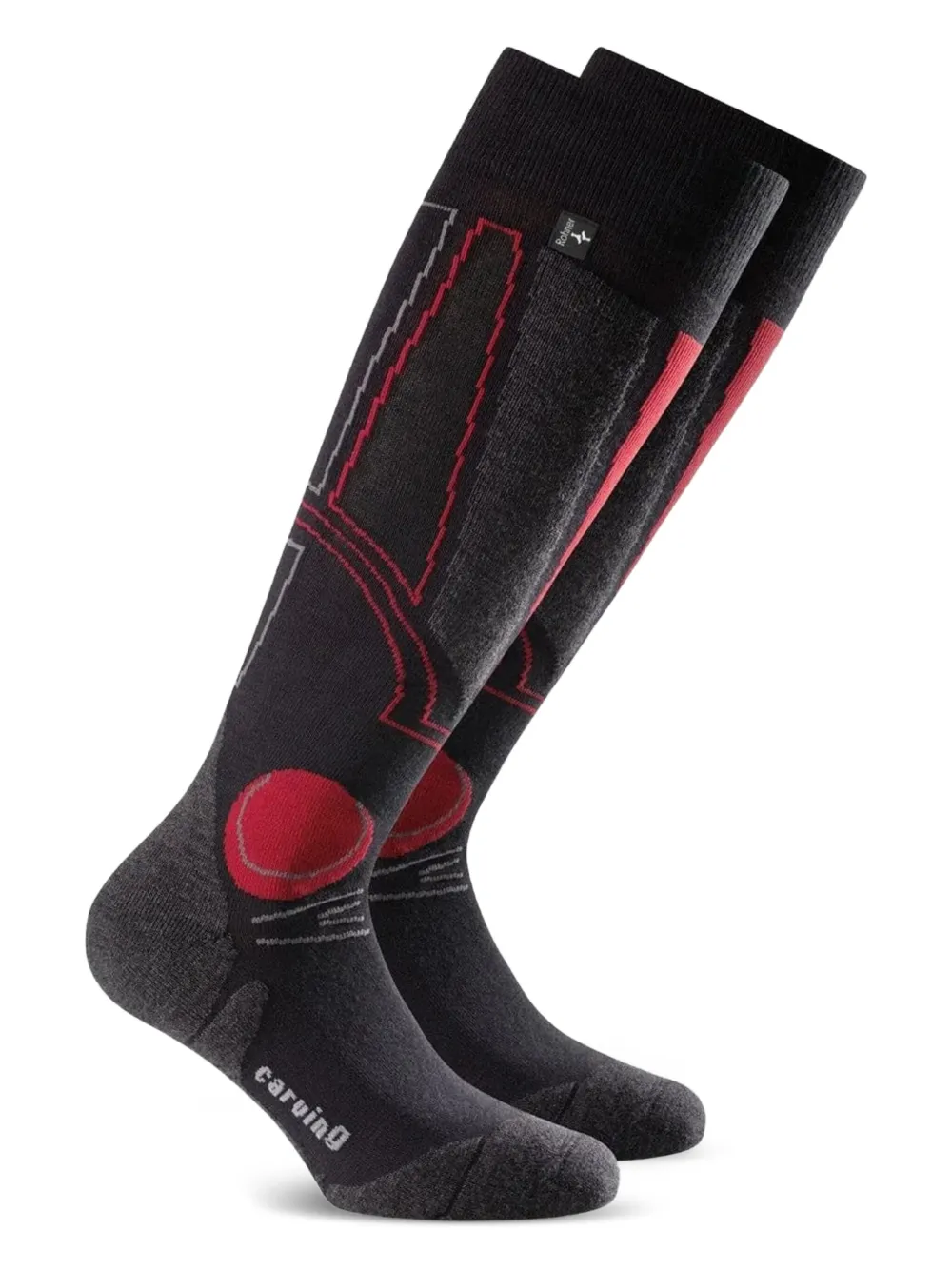 Лыжные носки Carving с графичным узором ROHNER, черный
Лыжные носки Carving с графичным узором ROHNER, черный