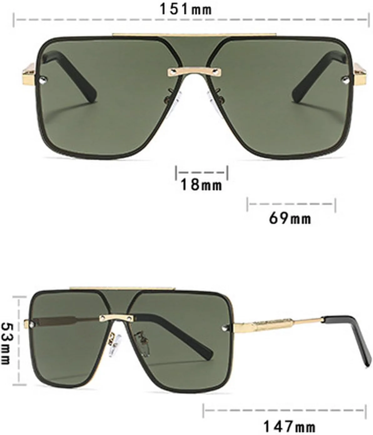 Модные большие квадратные солнцезащитные очки для женщин, крупная оправа 2025, роскошные металлические оправы, очки-пилот для мужчин, ретро-очки mincl, Green
Модные большие квадратные солнцезащитные очки для женщин, крупная оправа 2025, роскошные металлические оправы, очки-пилот для мужчин, ретро-очки mincl, Green