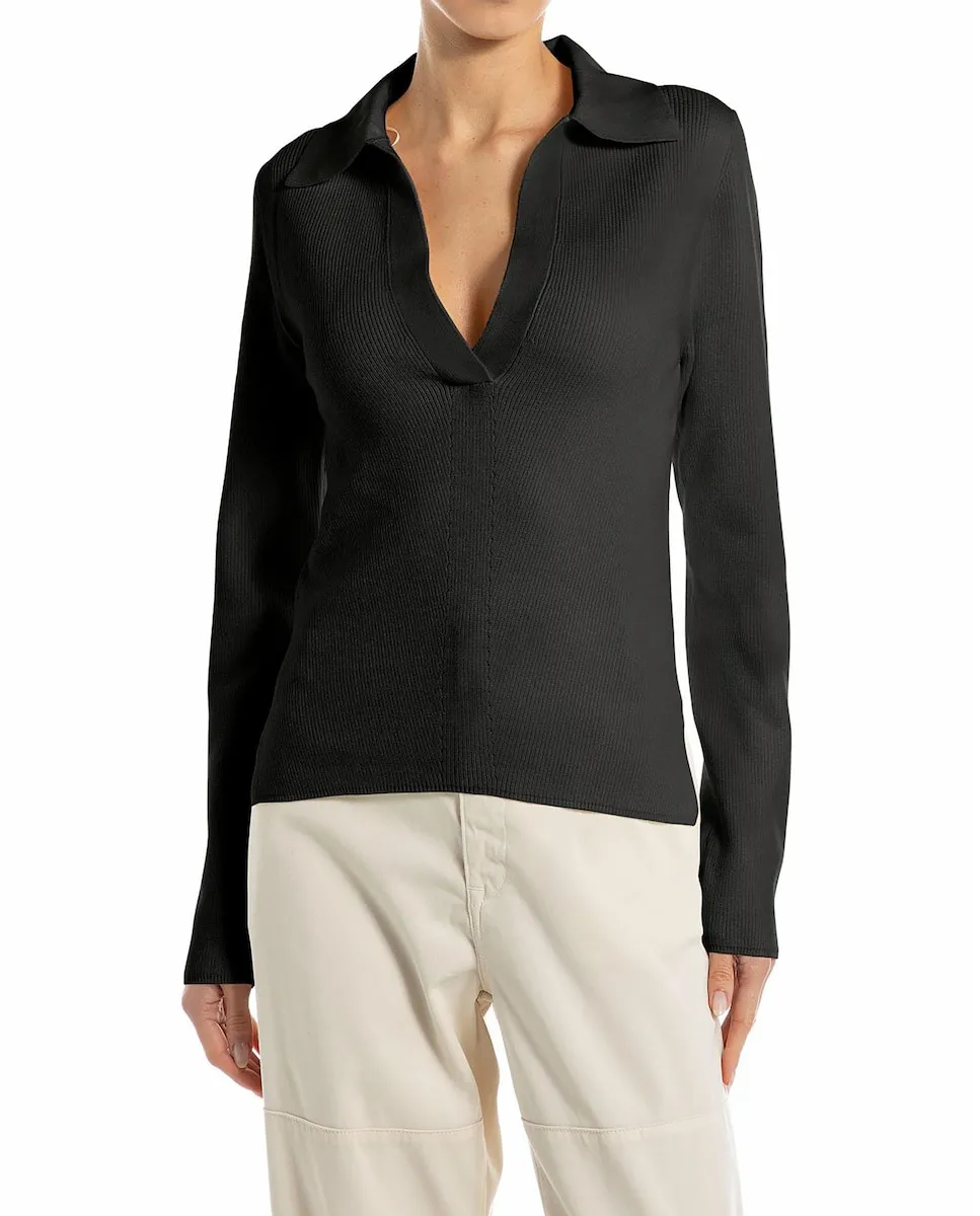 Женский джемпер с длинными рукавами и V-образным вырезом Replay, черный
Женский джемпер с длинными рукавами и V-образным вырезом Replay, черный