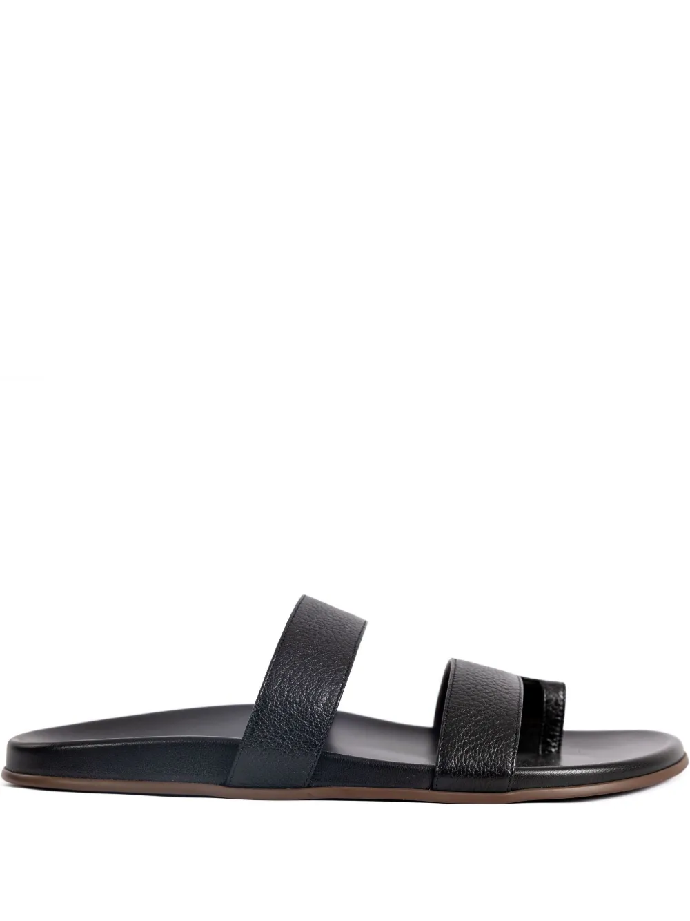 Кожаные сандалии с двумя ремешками THE ROW, черный
Кожаные сандалии с двумя ремешками THE ROW, черный
