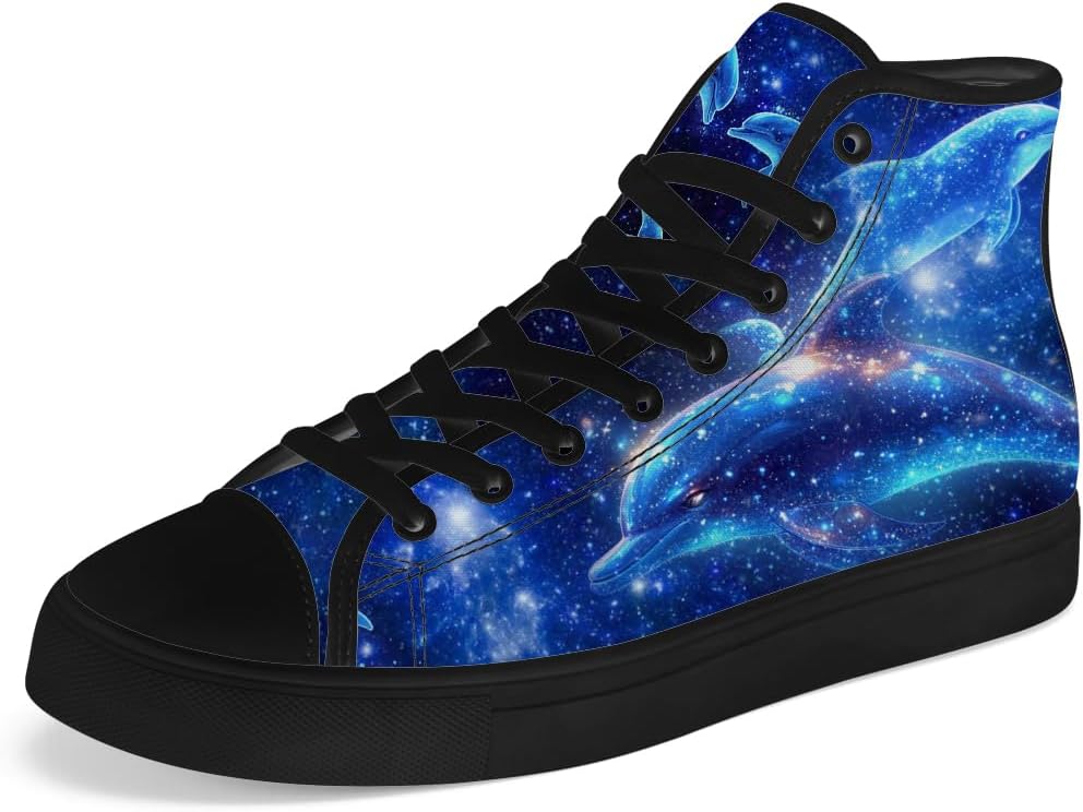 Мужские и женские высокие кеды из холста Dolphin с шнуровкой, повседневная обувь Chebing, синий
Мужские и женские высокие кеды из холста Dolphin с шнуровкой, повседневная обувь Chebing, синий