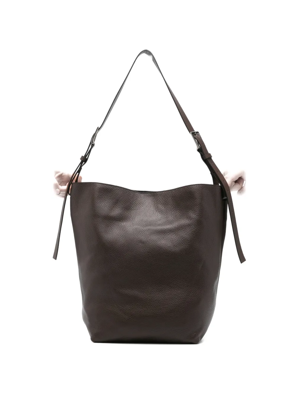 Сумка-тоут из кожи с пряжкой P.A.R.O.S.H., коричневый
Сумка-тоут из кожи с пряжкой P.A.R.O.S.H., коричневый