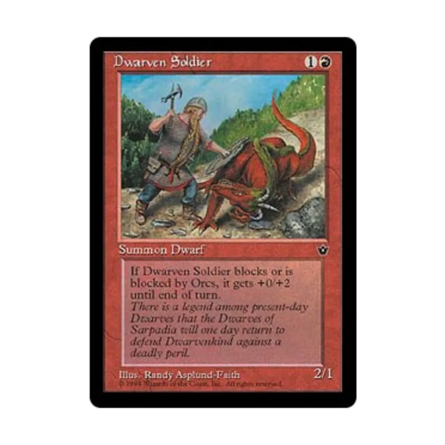 CCG Гномий солдат - Вер. 2 (С3), MTG - Fallen Empires
CCG Гномий солдат - Вер. 2 (С3), MTG - Fallen Empires