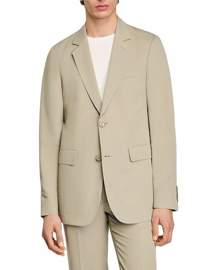 Классический льняной пиджак Sandro, коричневый/бежевый
Классический льняной пиджак Sandro, коричневый/бежевый