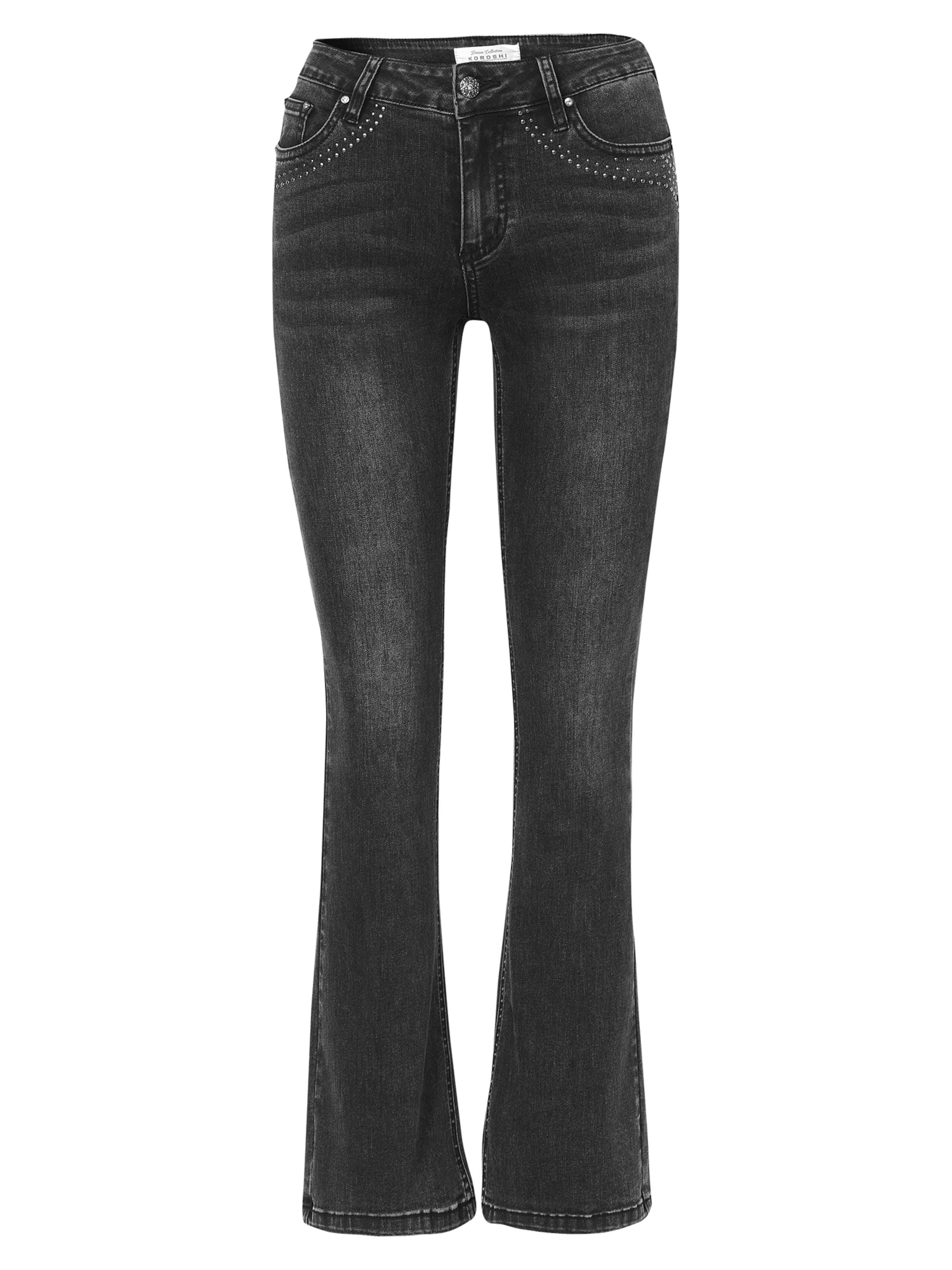 KOROSHI Джинсы Regular 'Glocke' черные
KOROSHI Джинсы Regular 'Glocke' черные