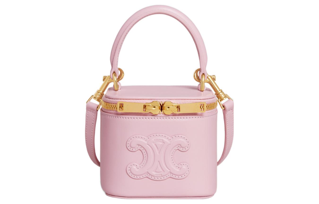 CELINE Мини-сумка для женщин из гладкой телячьей кожи Cuir Triomphe светло-розовый красный
CELINE Мини-сумка для женщин из гладкой телячьей кожи Cuir Triomphe светло-розовый красный