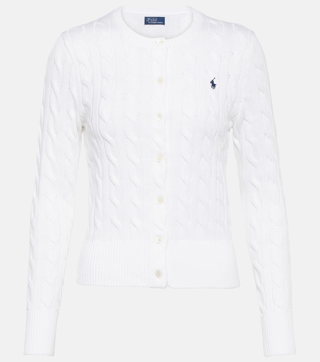 Хлопковый кардиган косой вязки Polo Ralph Lauren, белый
Хлопковый кардиган косой вязки Polo Ralph Lauren, белый