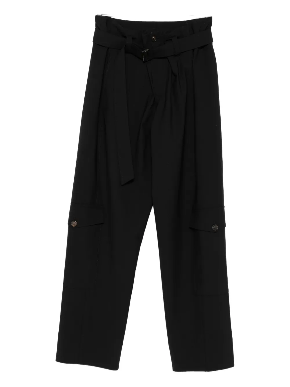 Брюки карго с поясом Brunello Cucinelli, черный
Брюки карго с поясом Brunello Cucinelli, черный