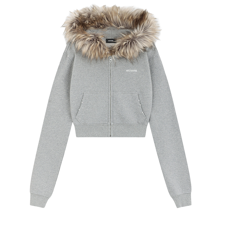 Короткое пальто женское смешанного серого цвета WE11DONE
Короткое пальто женское смешанного серого цвета WE11DONE