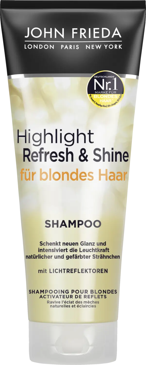 Шампунь JOHN FRIEDA Highlight Refresh & Shine Shampoo 
Шампунь JOHN FRIEDA Highlight Refresh & Shine Shampoo