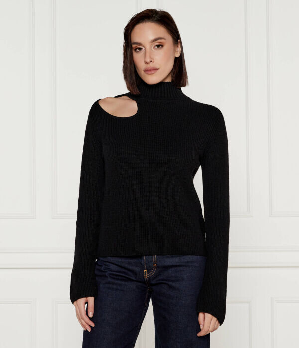 Лонгслив женский Hugo с вырезом на плече, черный
Лонгслив женский Hugo с вырезом на плече, черный