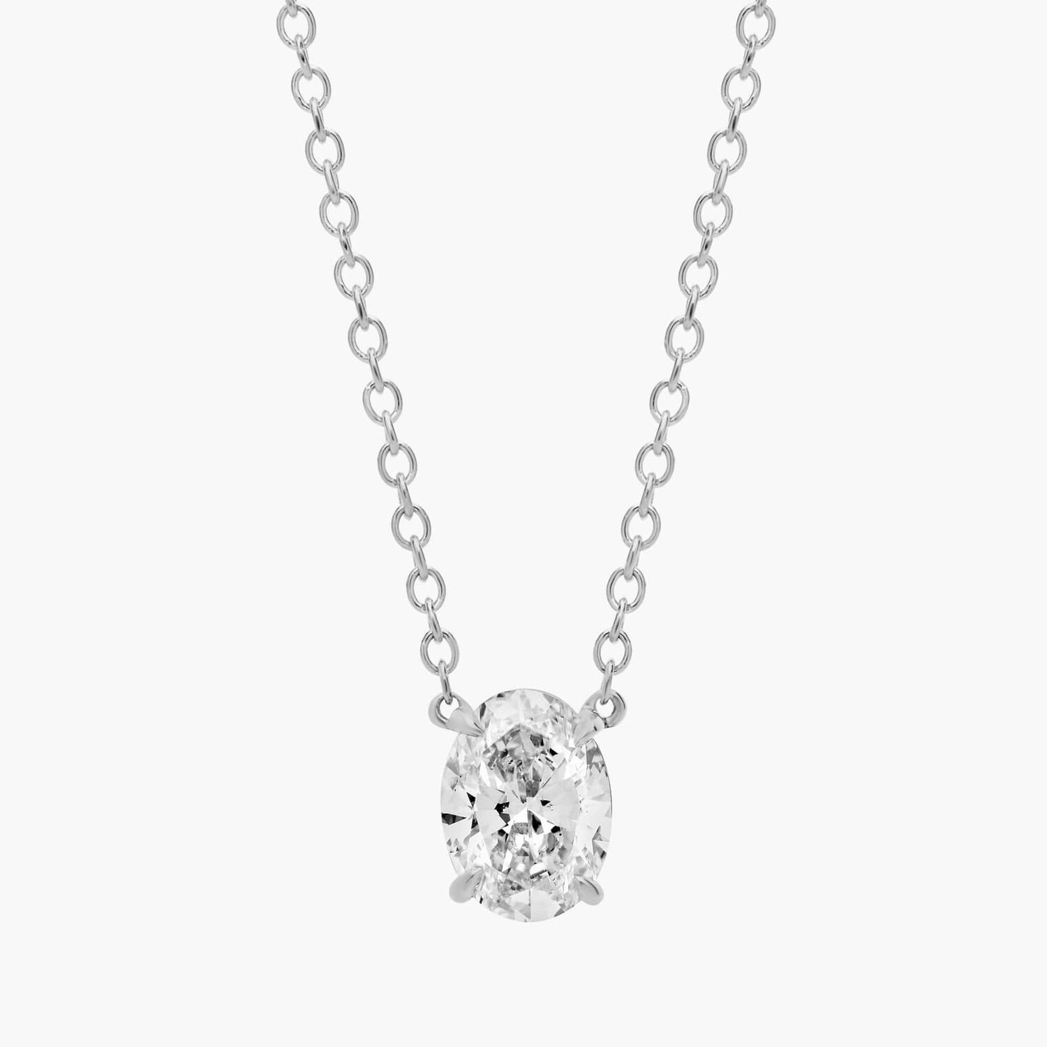 Подвеска с выращенным в лаборатории бриллиантом-солитером овальной огранки из белого золота 14 карат (3/4 карата, два камня - FG / VS2-SI1) Blue Nile
Подвеска с выращенным в лаборатории бриллиантом-солитером овальной огранки из белого золота 14 карат (3/4 карата, два камня - FG / VS2-SI1) Blue Nile