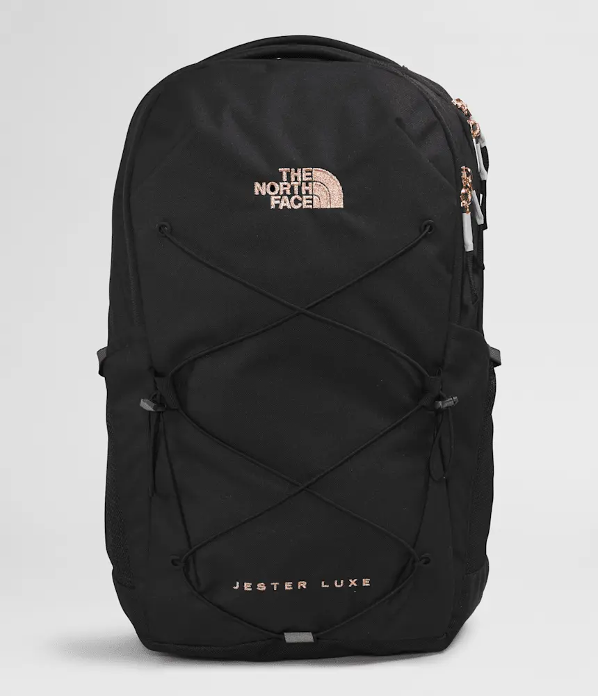 Женский рюкзак Jester Luxe The North Face, TNF Black Heather/Burnt Coral Metallic 
Женский рюкзак Jester Luxe The North Face, TNF Black Heather/Burnt Coral Metallic