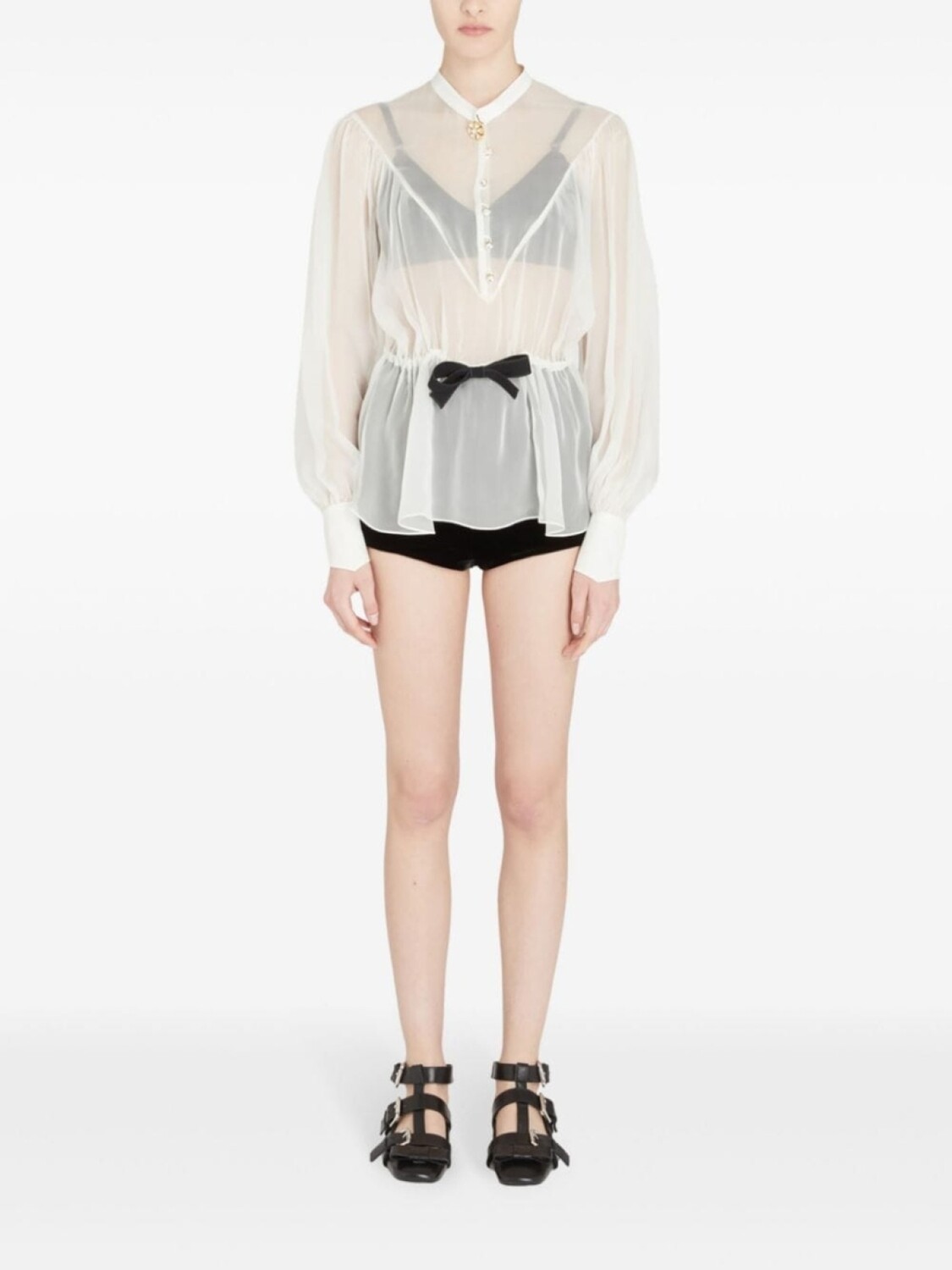 Giambattista Valli шелковая блузка, белый
Giambattista Valli шелковая блузка, белый