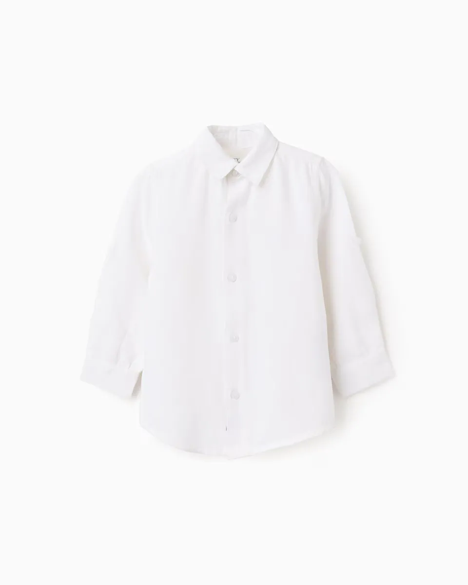 Детская рубашка для мальчика с рукавами на пуговицах Zippy, белый
Детская рубашка для мальчика с рукавами на пуговицах Zippy, белый