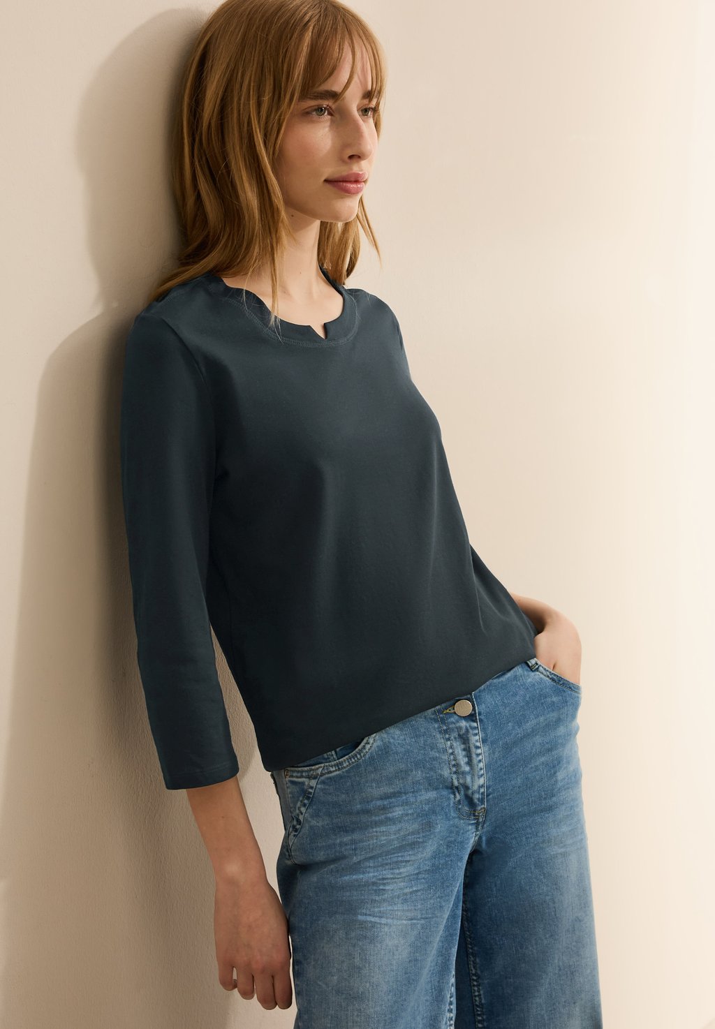 Топ с длинными рукавами Cecil, темно-зеленый
Топ с длинными рукавами Cecil, темно-зеленый