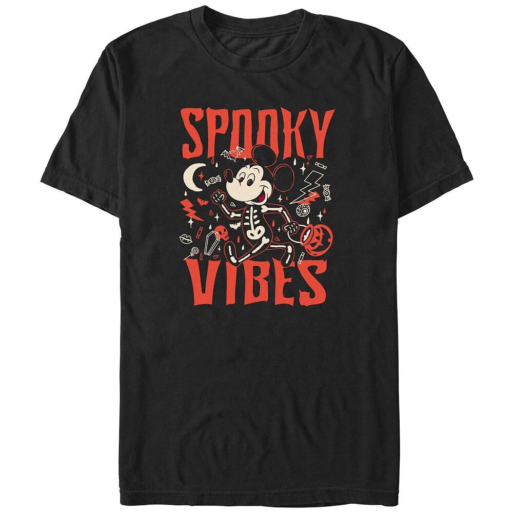 Мужская футболка с рисунком Disney's Mickey Mouse Spooky Vibes, черный
Мужская футболка с рисунком Disney's Mickey Mouse Spooky Vibes, черный