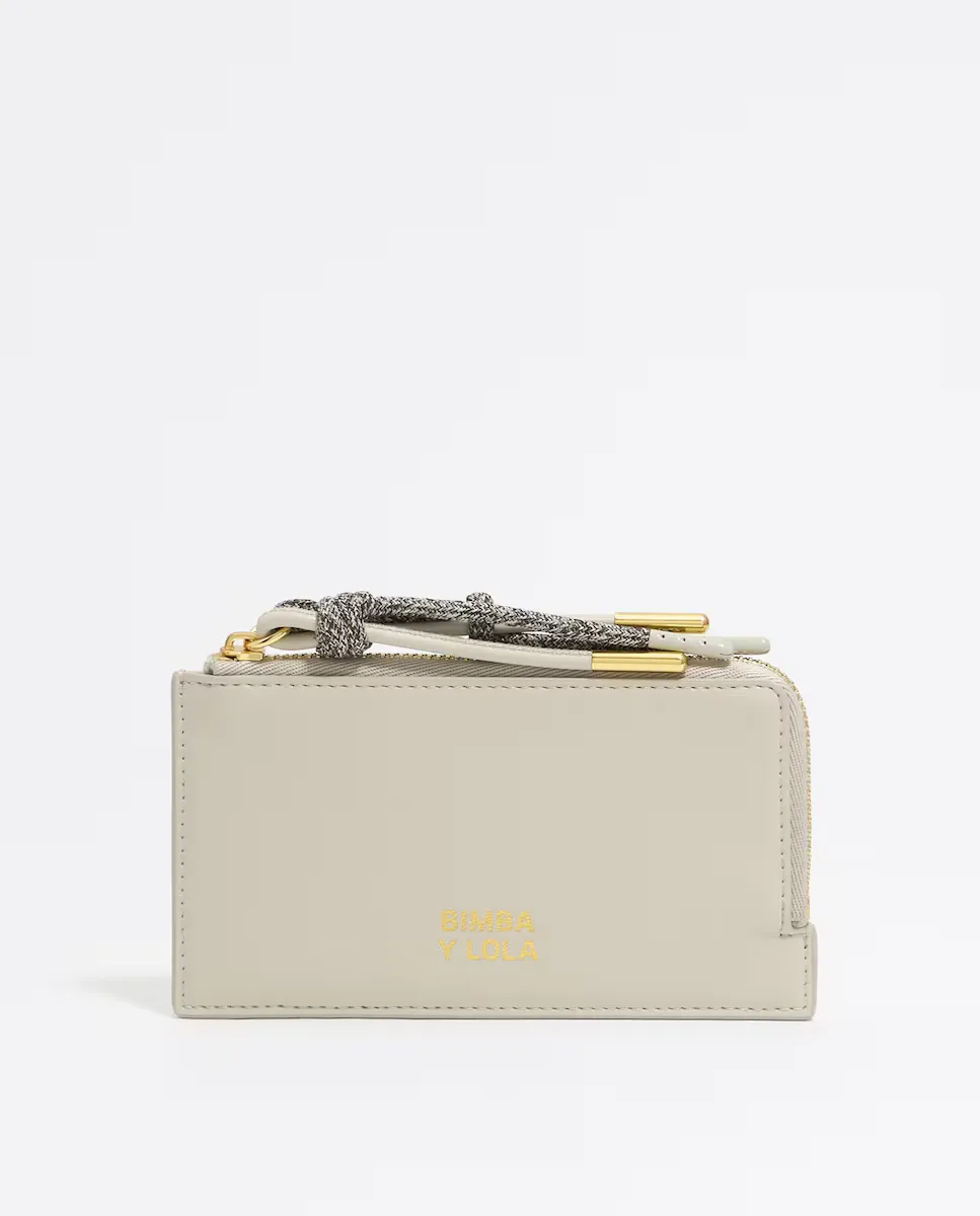 Женский кожаный холдер-кошелек с логотипом Bimba y Lola, серый
Женский кожаный холдер-кошелек с логотипом Bimba y Lola, серый