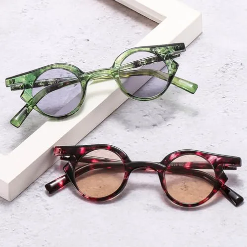 Модные женские солнцезащитные очки в стиле ретро с заклепками, мужские модные панк-очки с круглыми линзами, солнцезащитные очки UV400 MTZJH, Gray Pink Gradient
Модные женские солнцезащитные очки в стиле ретро с заклепками, мужские модные панк-очки с круглыми линзами, солнцезащитные очки UV400 MTZJH, Gray Pink Gradient