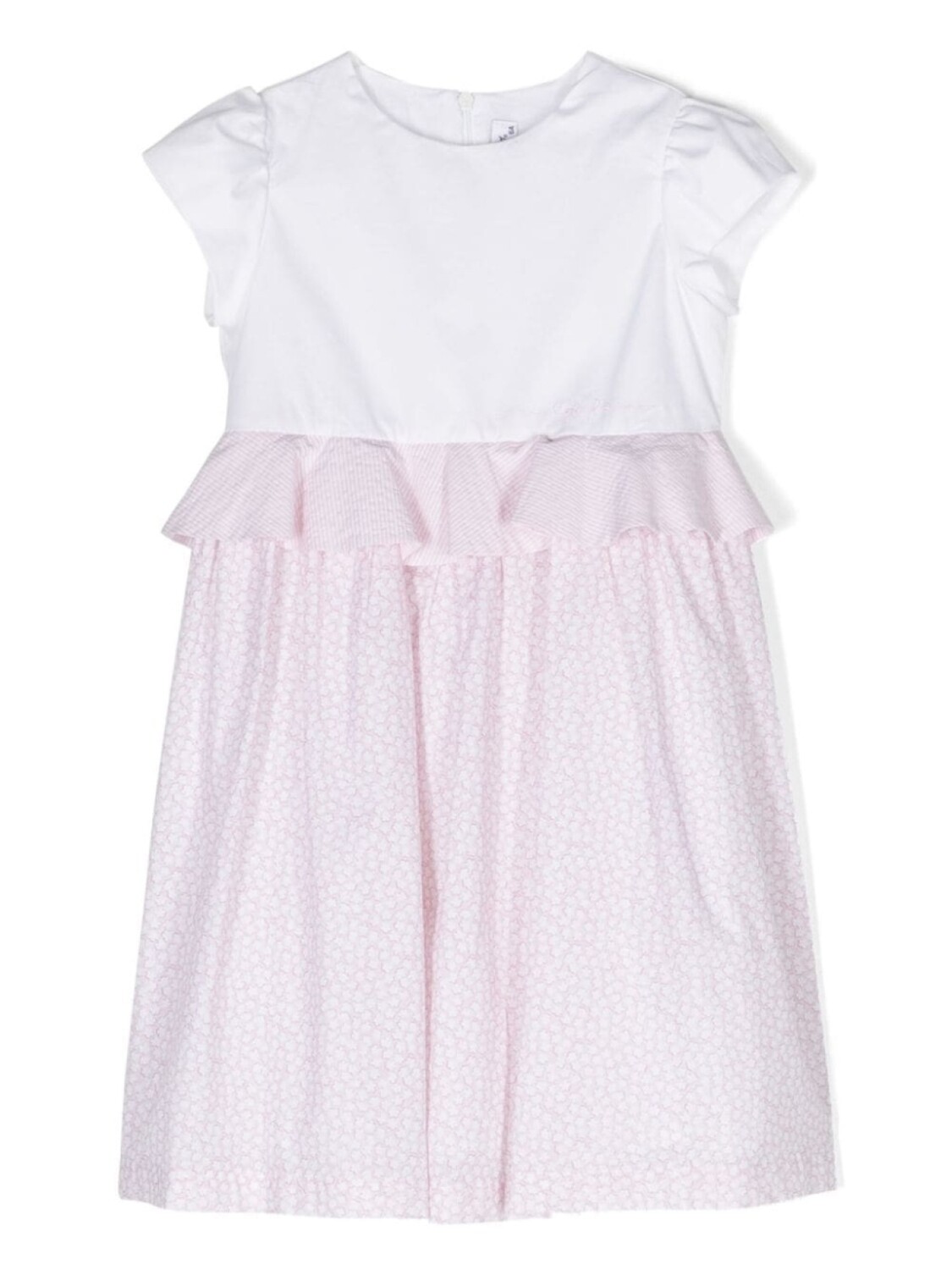 Il Gufo платье с короткими рукавами и баской, белый
Il Gufo платье с короткими рукавами и баской, белый