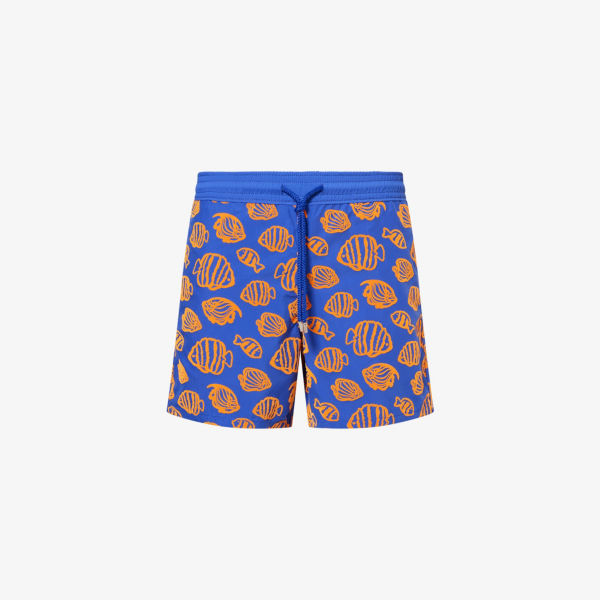 Шорты для плавания Vilebrequin Moorea с принтом, синий / оранжевый
Шорты для плавания Vilebrequin Moorea с принтом, синий / оранжевый