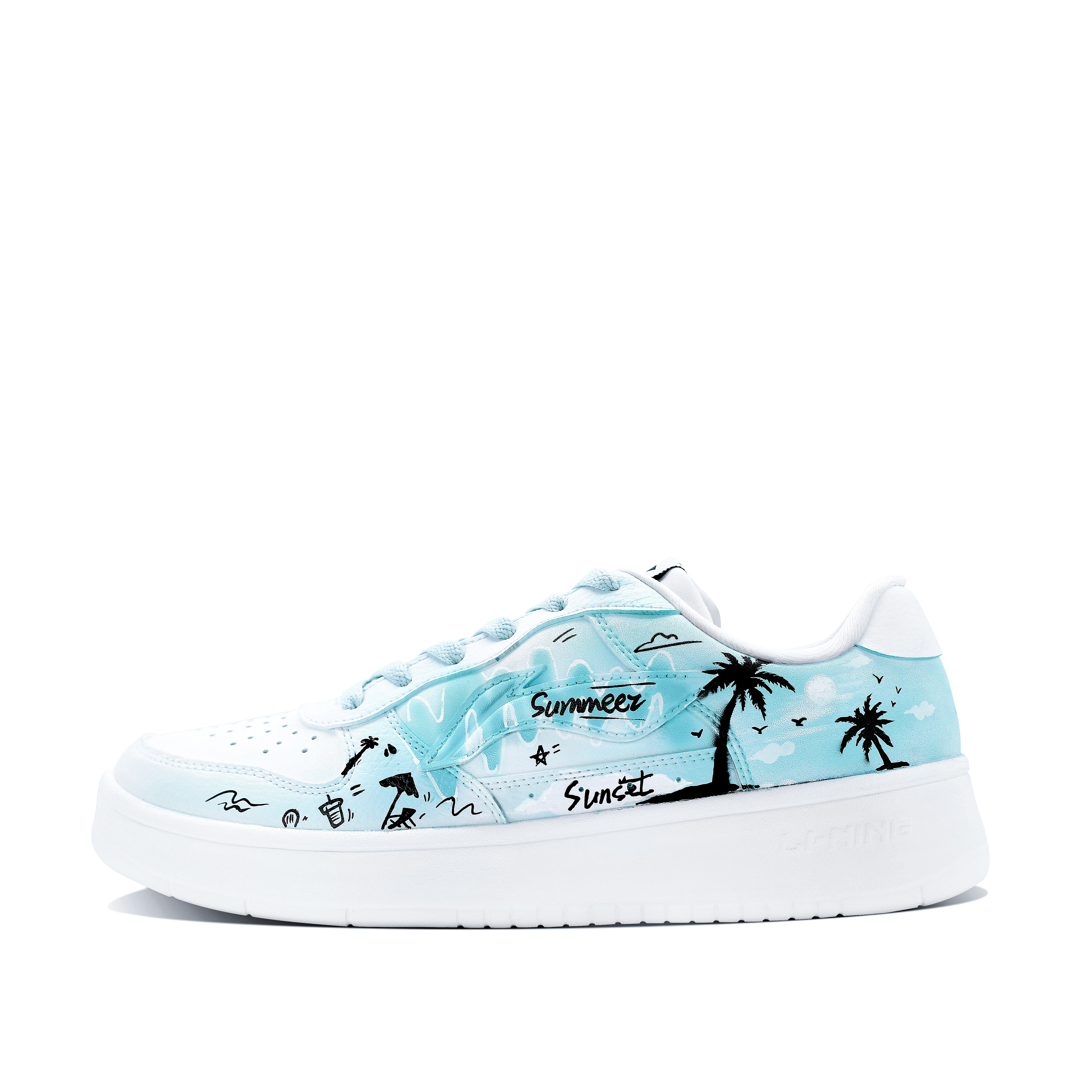 LINING Кроссовки для скейтбординга Pontoon Boats с низким верхом, устойчивые к истиранию и балансирующие, мужские, цвет: озерно-голубой
LINING Кроссовки для скейтбординга Pontoon Boats с низким верхом, устойчивые к истиранию и балансирующие, мужские, цвет: озерно-голубой