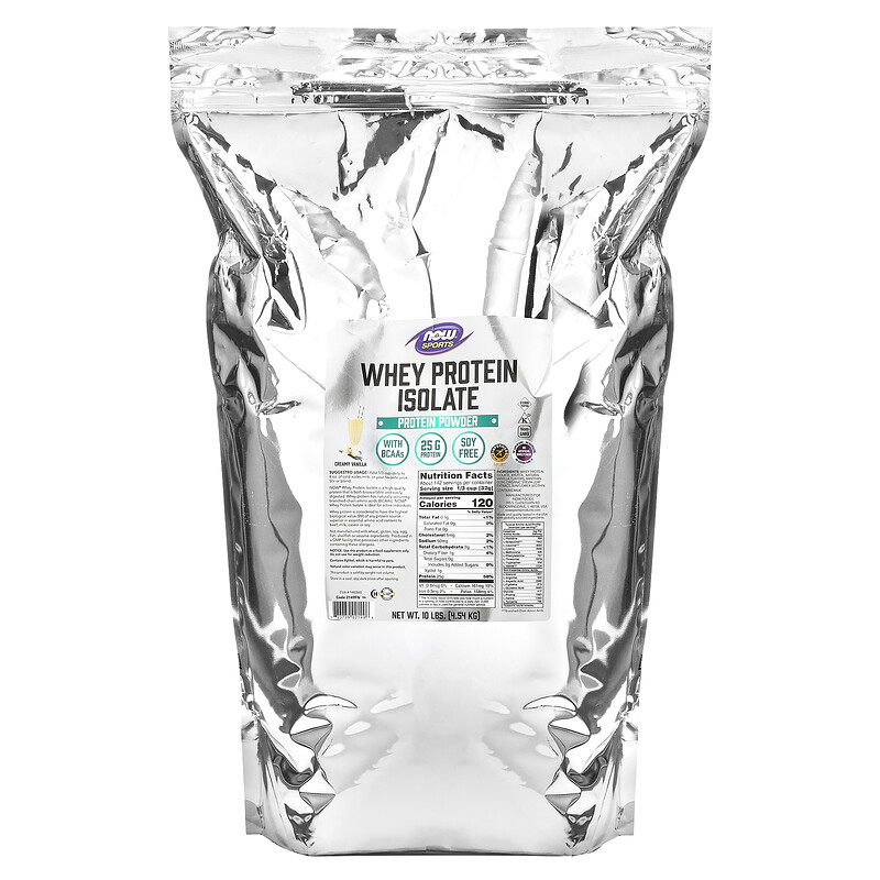 NOW Foods, Sports, изолят сывороточного протеина, со вкусом ванили, 4,54 кг (10 фунтов)
NOW Foods, Sports, изолят сывороточного протеина, со вкусом ванили, 4,54 кг (10 фунтов)