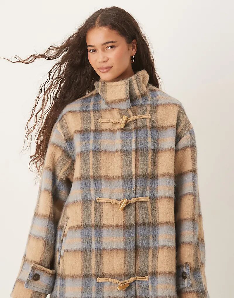 Пальто ASOS DESIGN с воротником-стойкой из шерсти и застежкой-молнией в традиционную клетку
Пальто ASOS DESIGN с воротником-стойкой из шерсти и застежкой-молнией в традиционную клетку