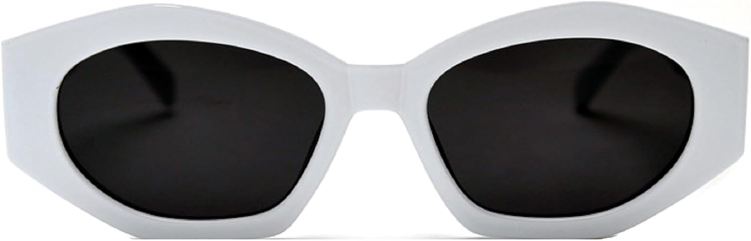 Модные шестиугольные поляризованные солнцезащитные очки для женщин и мужчин, ретро-очки Polygon Shades, дизайнерские солнцезащитные очки с защитой от УФ-излучения UV400 mincl, White
Модные шестиугольные поляризованные солнцезащитные очки для женщин и мужчин, ретро-очки Polygon Shades, дизайнерские солнцезащитные очки с защитой от УФ-излучения UV400 mincl, White