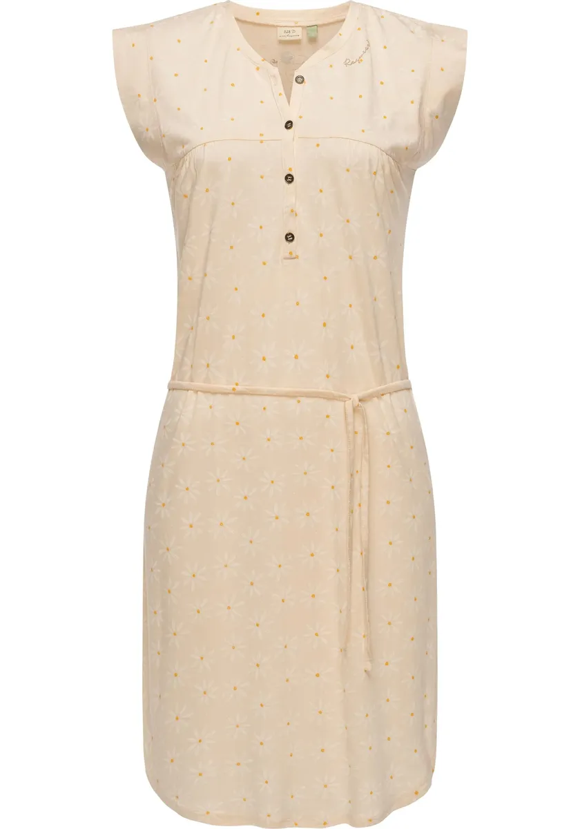 Летнее платье в стиле рэгвир "Зофка", легкое трикотажное платье с летним принтом Ragwear, бежевый 
Летнее платье в стиле рэгвир "Зофка", легкое трикотажное платье с летним принтом Ragwear, бежевый