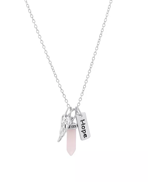 Ожерелье с подвеской из розового кварца из посеребренной латуни Macy'S, rose
Ожерелье с подвеской из розового кварца из посеребренной латуни Macy'S, rose