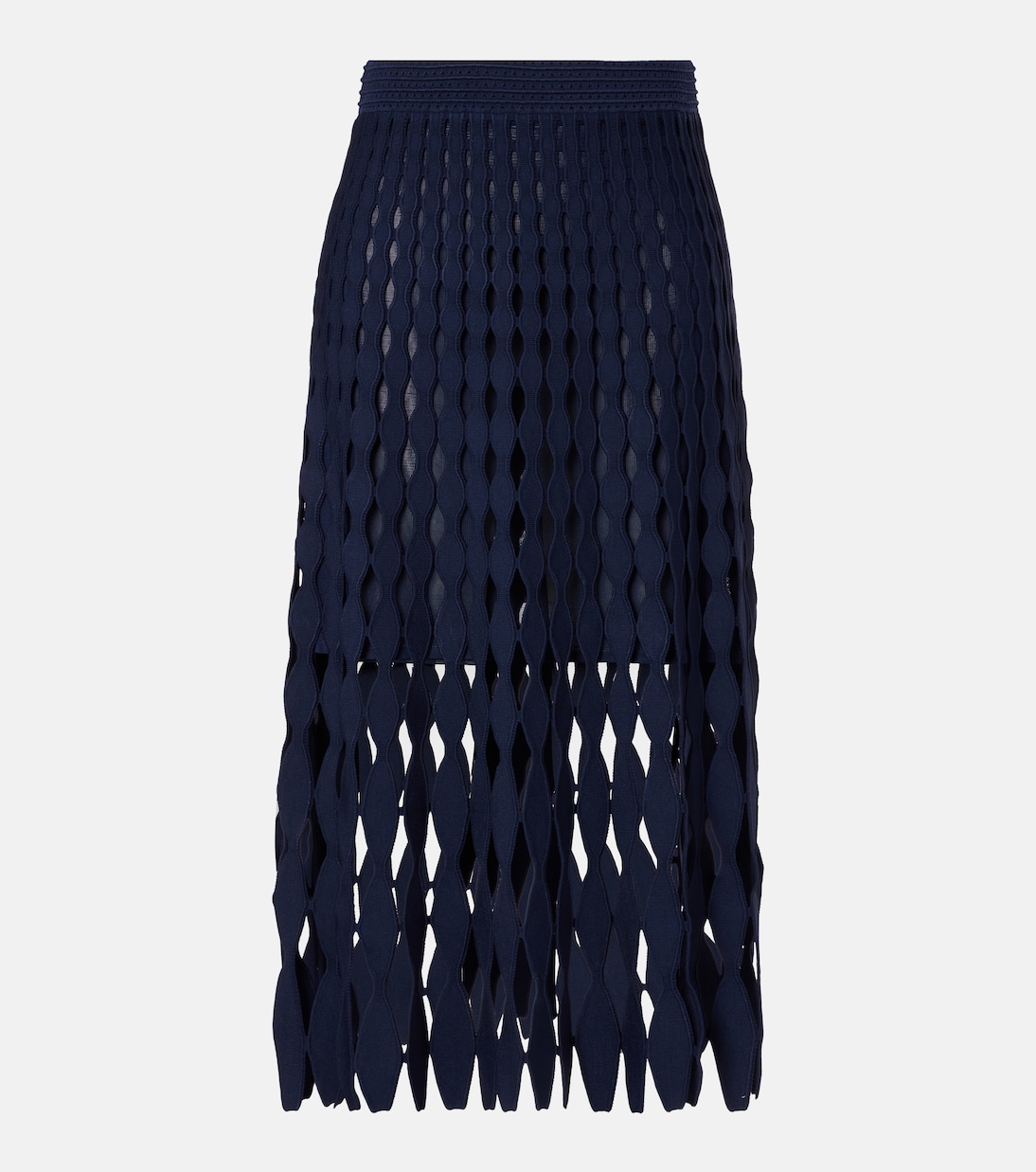 Юбка миди Wilma с ажурной вязкой Simkhai, Midnight
Юбка миди Wilma с ажурной вязкой Simkhai, Midnight