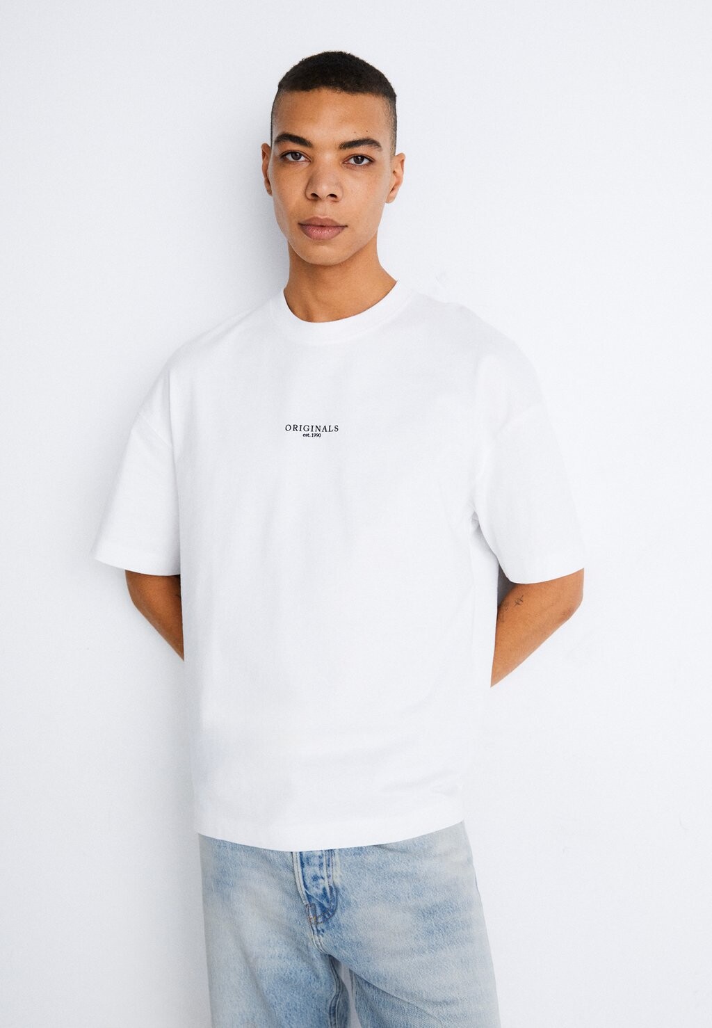 Футболка с принтом Jorsantorini Tee Crew Neck Jack & Jones, цвет bright white 
Футболка с принтом Jorsantorini Tee Crew Neck Jack & Jones, цвет bright white