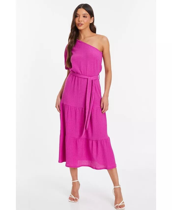 Женское фактурное платье миди с одним рукавом QUIZ, розовый
Женское фактурное платье миди с одним рукавом QUIZ, розовый