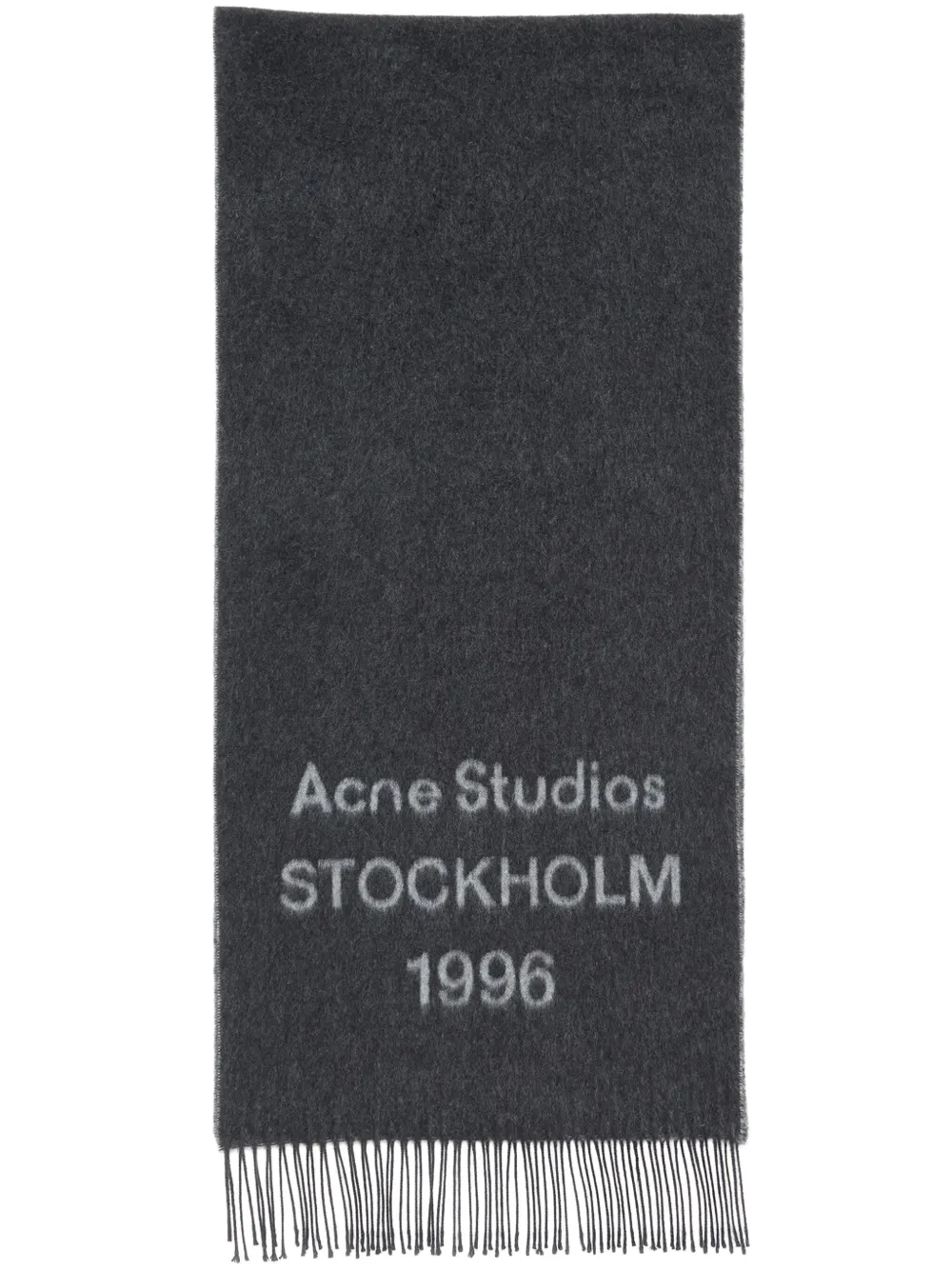 Шерстяной шарф с логотипом Acne Studios, черный
Шерстяной шарф с логотипом Acne Studios, черный