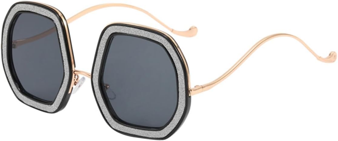 Женские солнцезащитные очки Beaupretty большого размера с блестящей бриллиантовой оправой, черные линзы с серыми вставками, защита от УФ-излучения, летние очки для отдыха на природе, пляжа и вечеринок, Grey
Женские солнцезащитные очки Beaupretty большого размера с блестящей бриллиантовой оправой, черные линзы с серыми вставками, защита от УФ-излучения, летние очки для отдыха на природе, пляжа и вечеринок, Grey