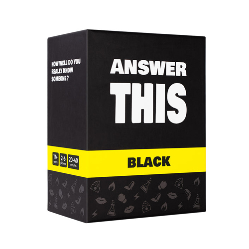 Настольная игра Answer This – Black Edition
Настольная игра Answer This – Black Edition