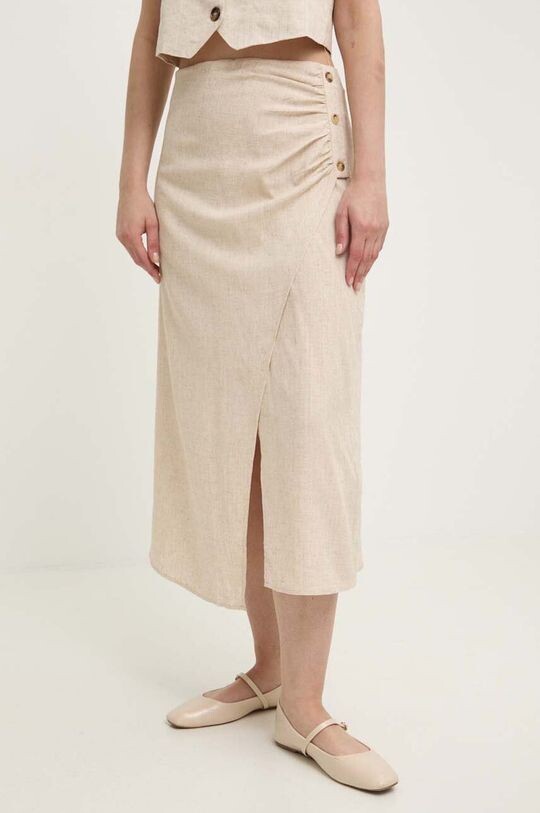 Льняная юбка Answear Lab, бежевый
Льняная юбка Answear Lab, бежевый