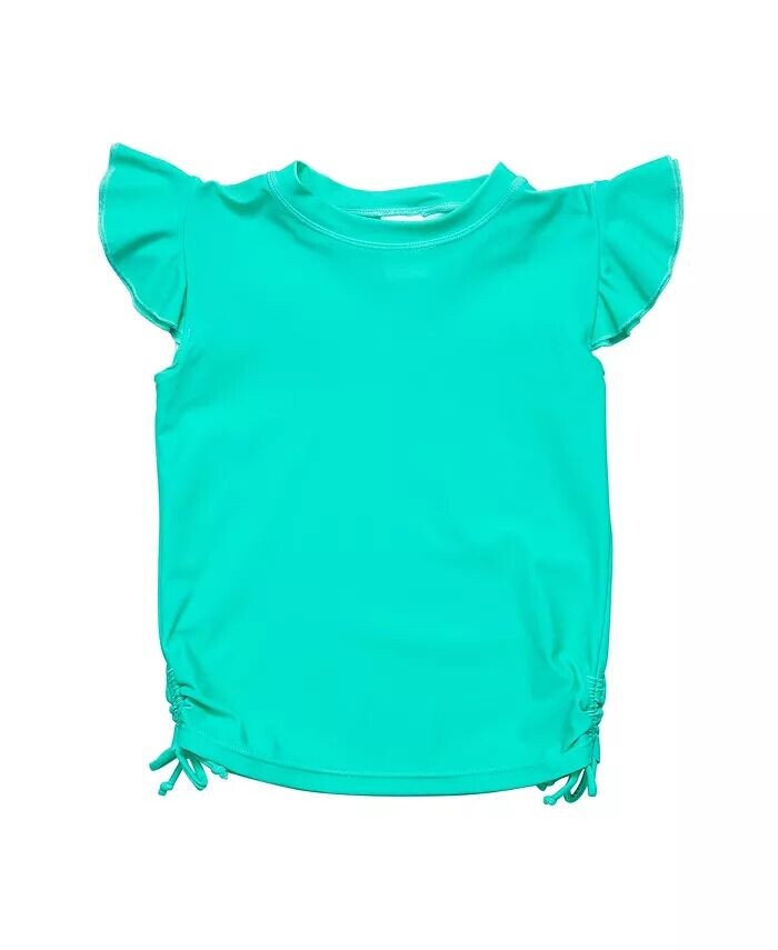 Мятный экологичный топ с развевающимися рукавами для малышей и девочек Snapper Rock, зеленый