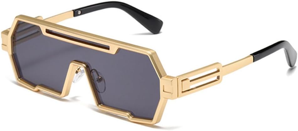 Модные большие цельные солнцезащитные очки для мужчин в винтажном стиле, металлический панк, зеркальные, UV400, для женщин, роскошные солнцезащитные очки LVTFCO, Golden Gray
Модные большие цельные солнцезащитные очки для мужчин в винтажном стиле, металлический панк, зеркальные, UV400, для женщин, роскошные солнцезащитные очки LVTFCO, Golden Gray