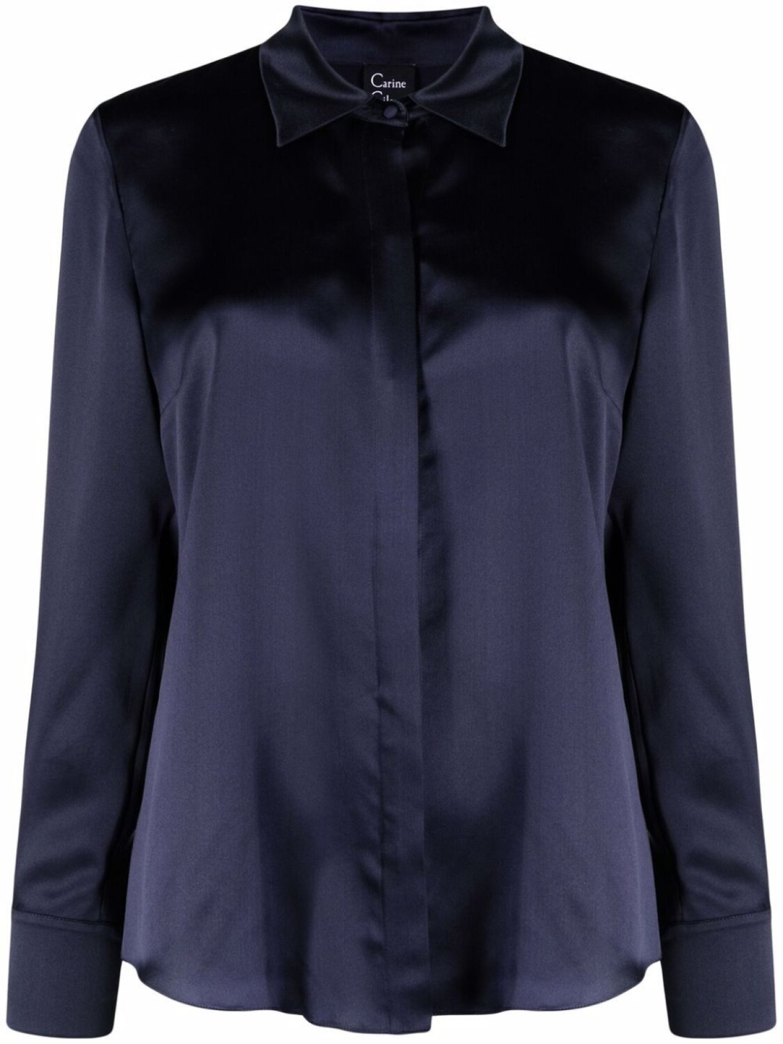Carine Gilson атласная рубашка с длинными рукавами, синий
Carine Gilson атласная рубашка с длинными рукавами, синий