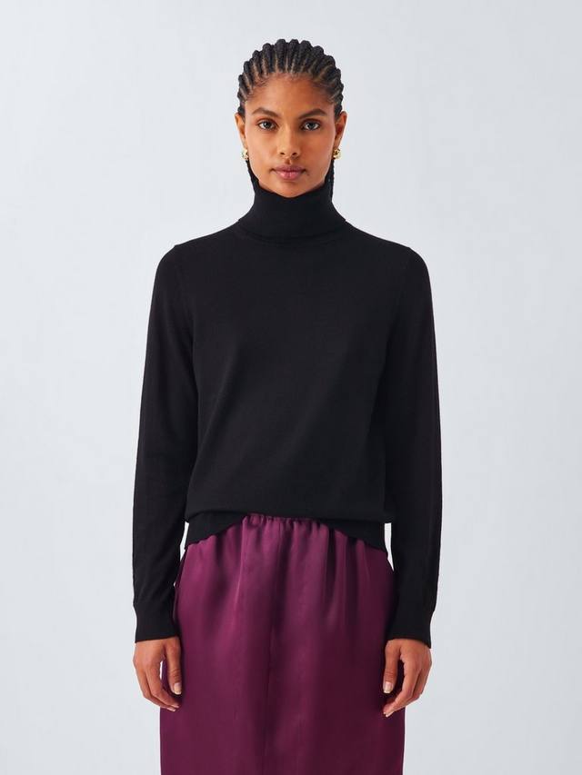 Свитер с воротником-стойкой из мериносовой шерсти John Lewis, Black
Свитер с воротником-стойкой из мериносовой шерсти John Lewis, Black