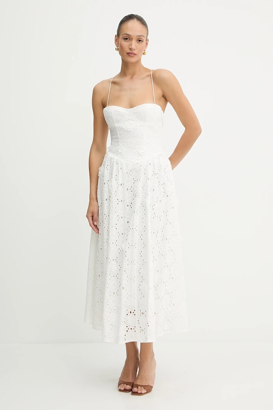 Хлопковое платье Bardot, белый
Хлопковое платье Bardot, белый