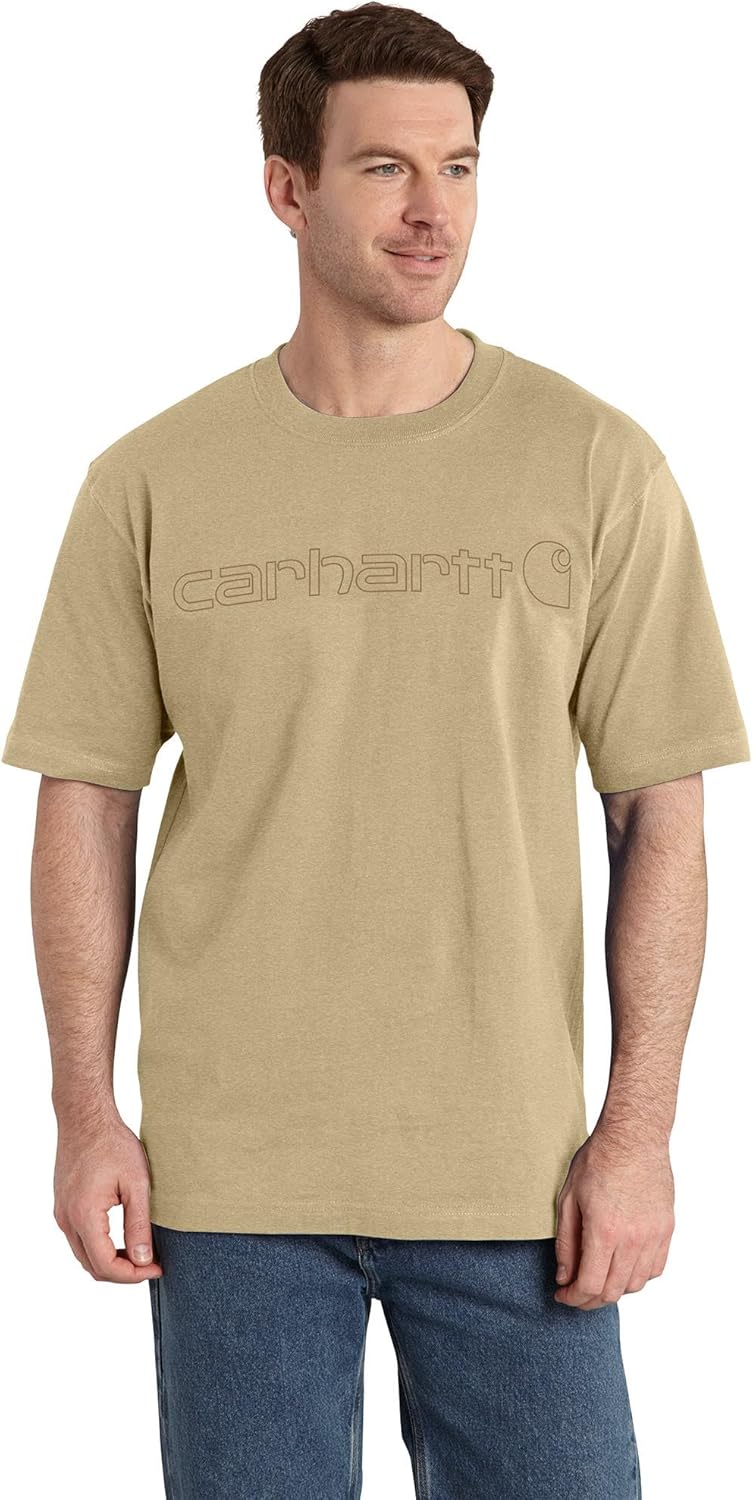 Мужская футболка Carhartt с коротким рукавом и большим фирменным логотипом, Beach Heather
Мужская футболка Carhartt с коротким рукавом и большим фирменным логотипом, Beach Heather