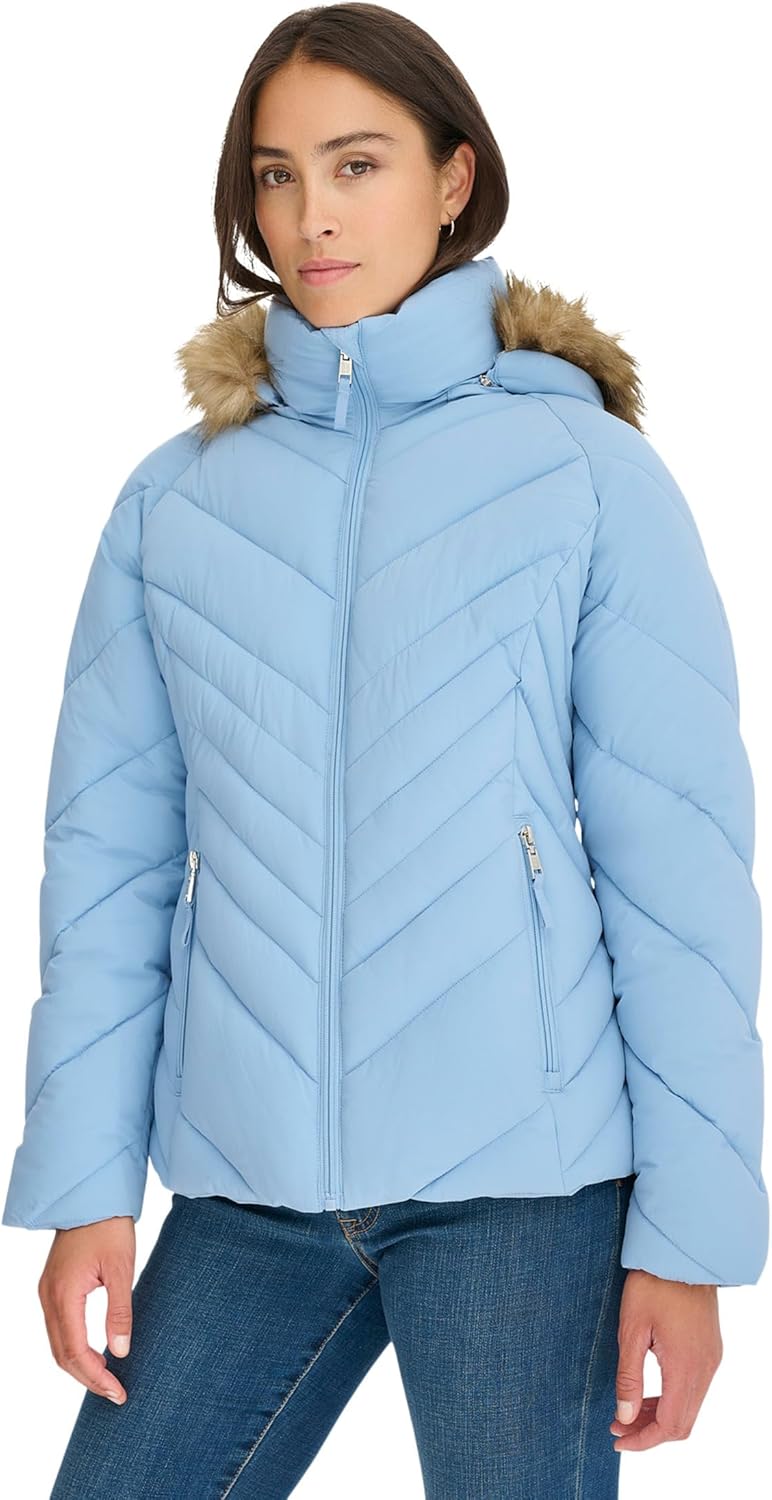 Женская утяжеленная короткая стеганая куртка Tommy Hilfiger Essential, Endless Sky Multi
Женская утяжеленная короткая стеганая куртка Tommy Hilfiger Essential, Endless Sky Multi