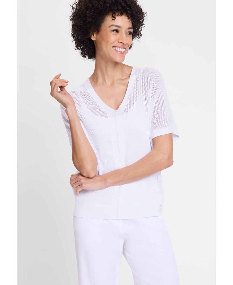 Женский пуловер из вафельной вязки Olsen, White
Женский пуловер из вафельной вязки Olsen, White