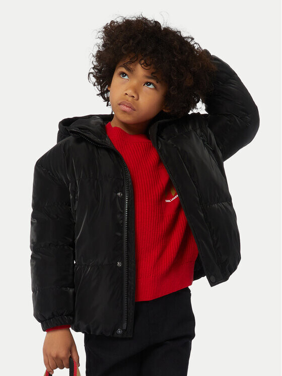 Пуховик стандартного кроя Karl Lagerfeld Kids, черный
Пуховик стандартного кроя Karl Lagerfeld Kids, черный
