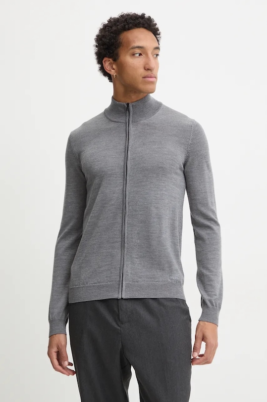 Шерстяной кардиган Hugo, серый
Шерстяной кардиган Hugo, серый