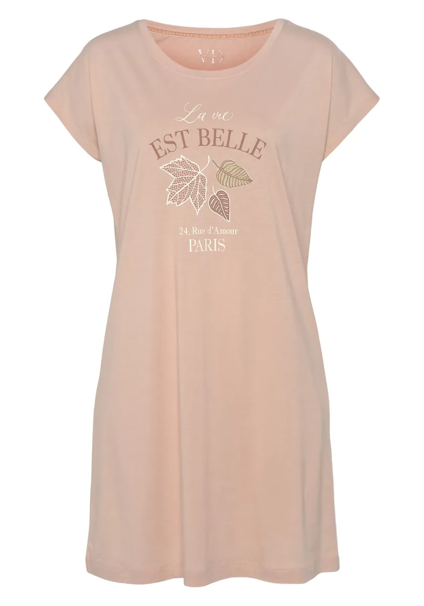 Ночная рубашка Vivance Dreams с осенним принтом спереди, цвет Apricot
Ночная рубашка Vivance Dreams с осенним принтом спереди, цвет Apricot